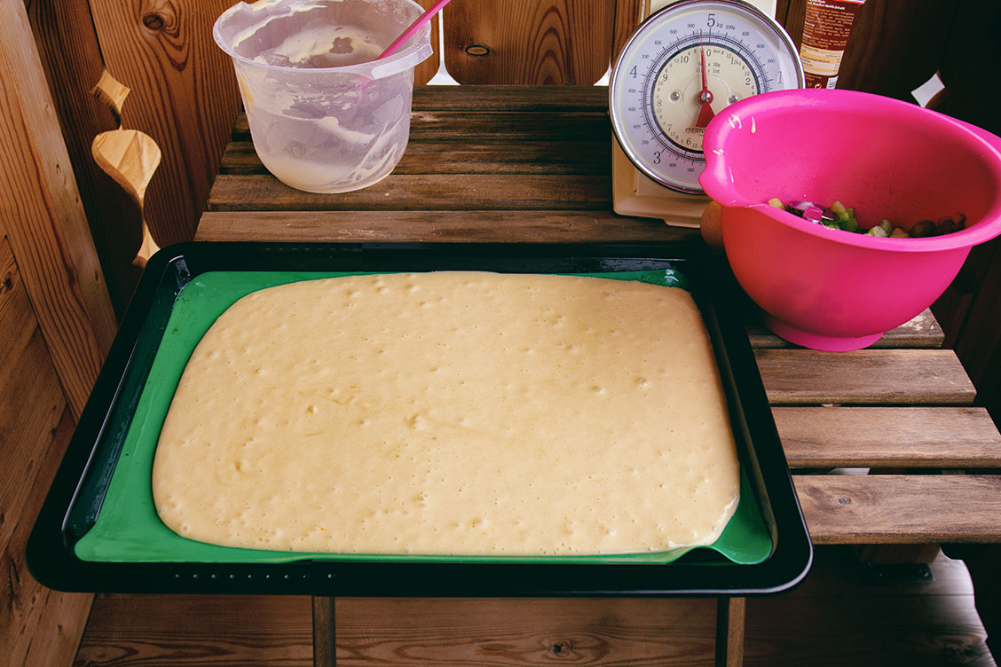 rhabarber kirsch blechkuchen